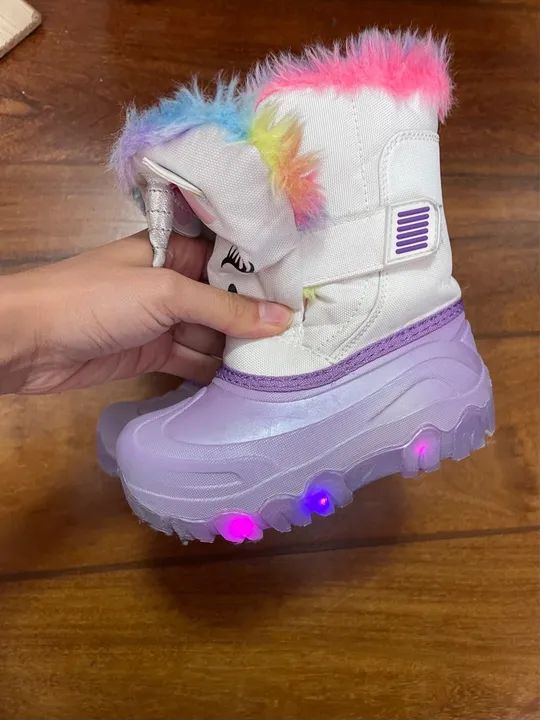 Bota infantil inverno unicórnio bebê menina  - Foto 4
