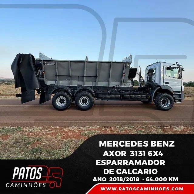 Mercedes Benz Axor 3131 6x4 Esparramador de Calcario 2018/2018 - Foto 4
