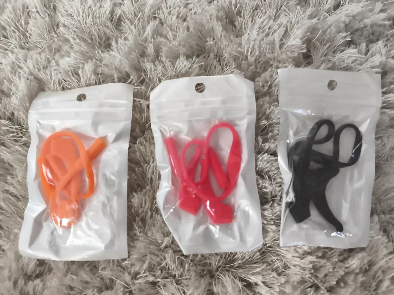 Kit Cordão de silicone para óculos infantil 