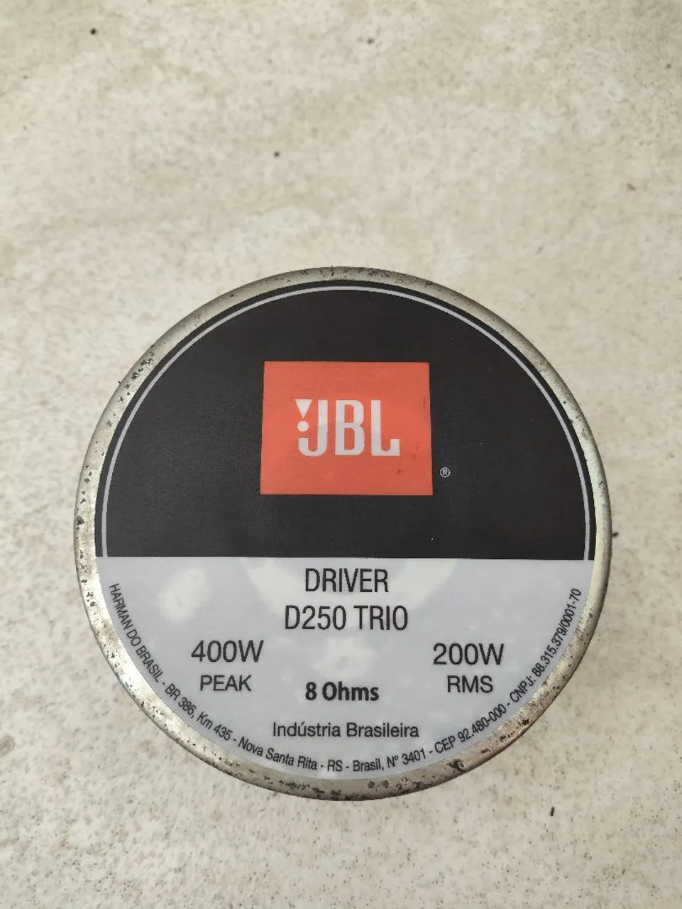 Driver JBL D250 Trio 8 Ohms 400W Peak 200W RMS