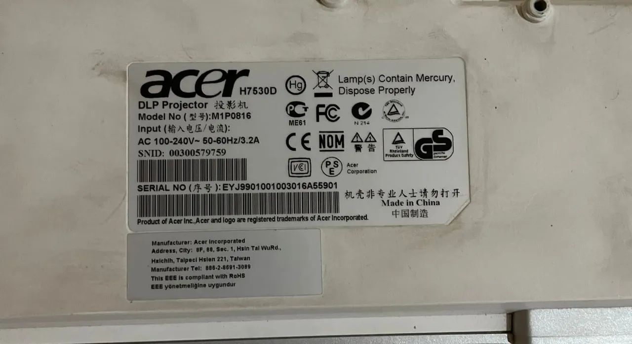 ProjetorAcer H7530D - Foto 4