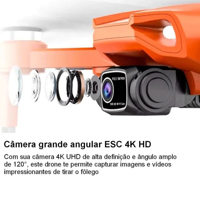 Lacrado Drone L900 PRO 4K GPS 5G com Hélices Extra - Foto 4