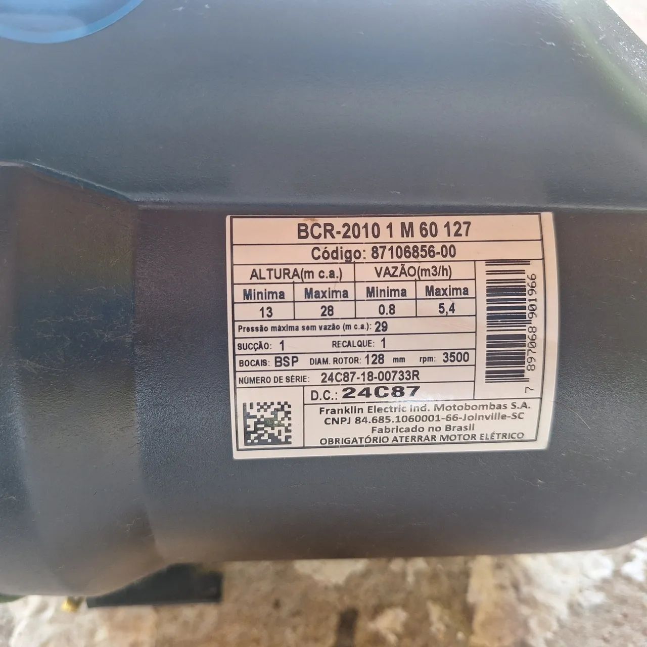 Motobomba Schneider 1CV - Semi Nova (2 dias de uso) + Garantia - Foto 4