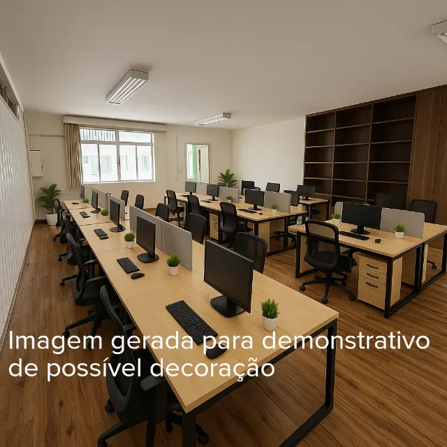 Sala comercial com 139m² - Centro de Curitiba - Andar alto