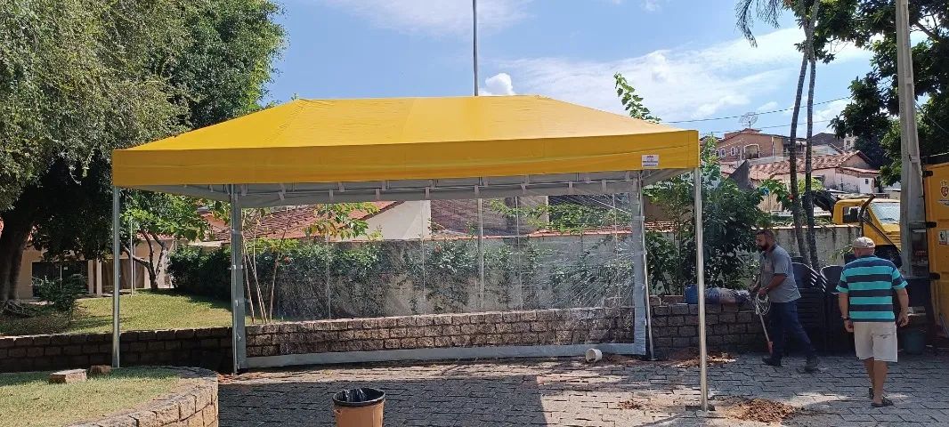 Tenda piramidal 3,50x6,00 Tubular - Foto 3