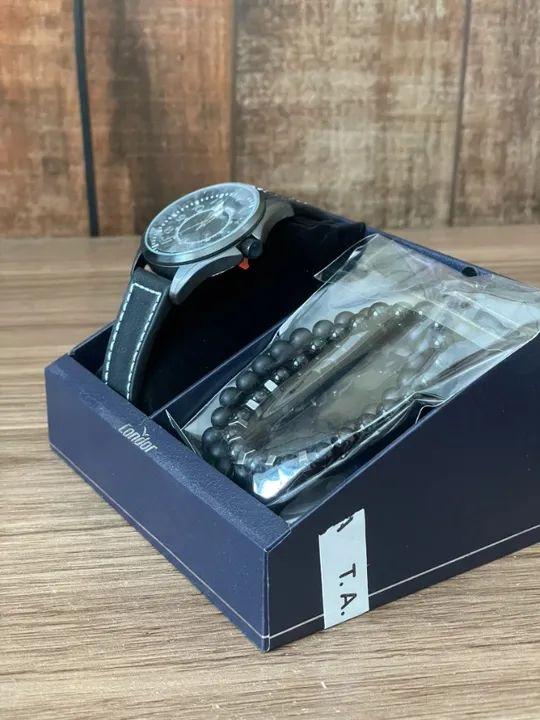 Kit Relógio Masculino Condor com Pulseira - Foto 4