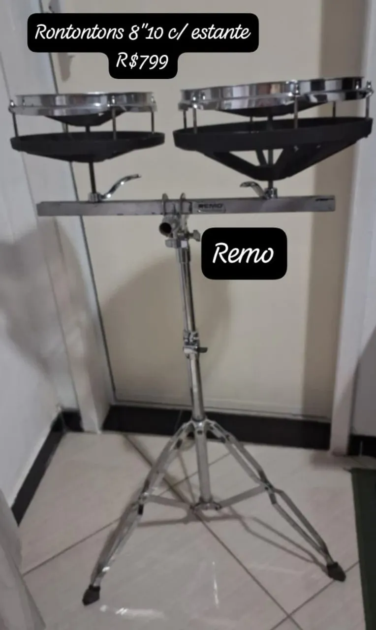 Rontontons 8"/10" com estante Remo