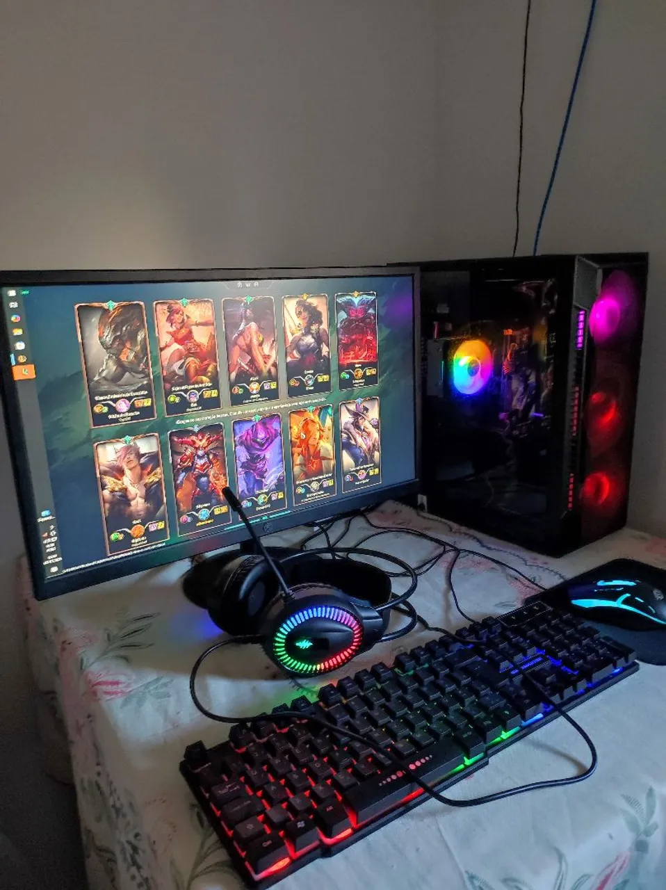 PC Gamer Completo com LED RGB
