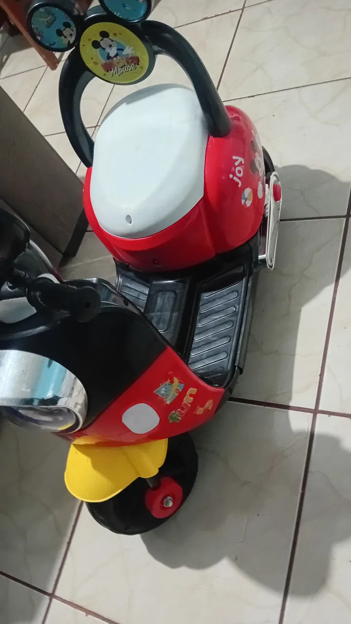 Moto Elétrica Infantil Mickey Mouse