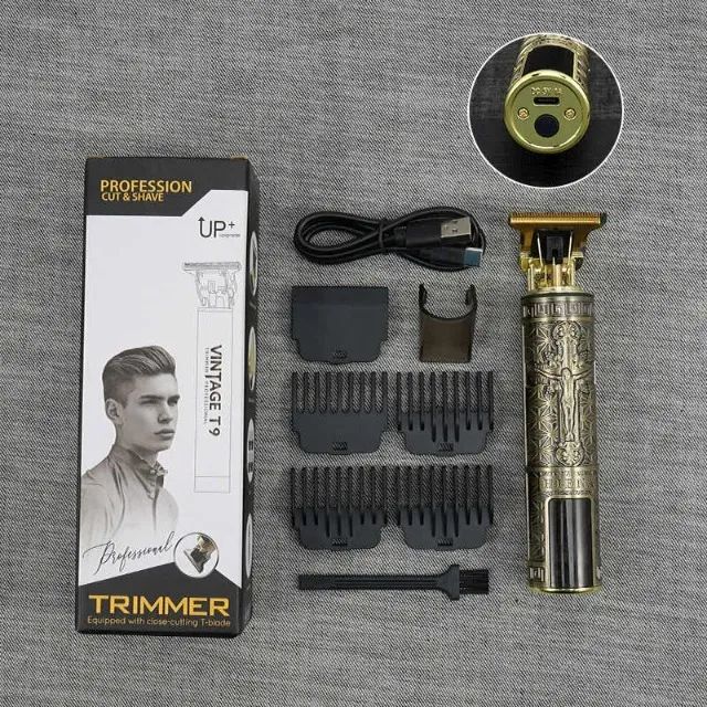 Máquina de Corte e Barba Profissional T9 Recarregável - Foto 2