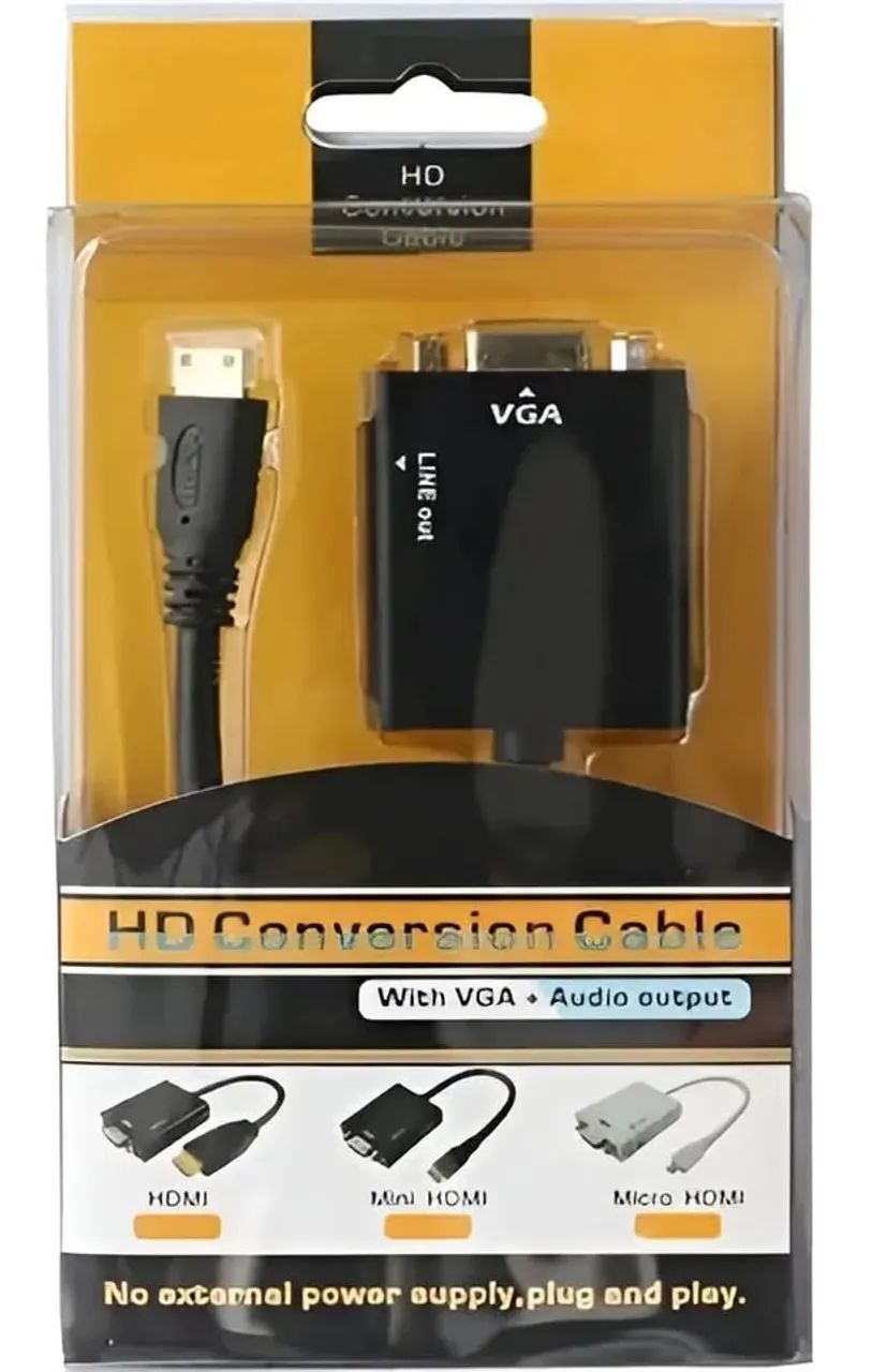 Adaptador Hdmi Para Vga Hd Conversion Cable