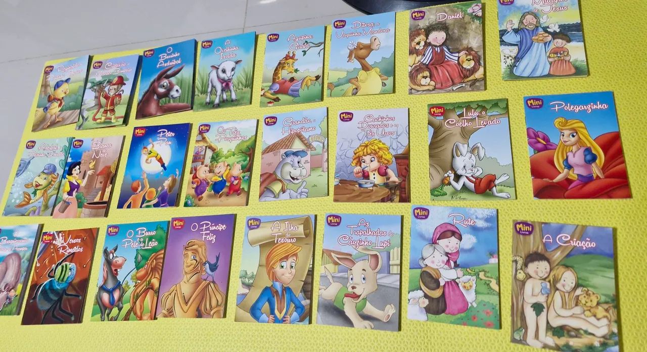 Livros infantis - Mini Livros 12 unidades 