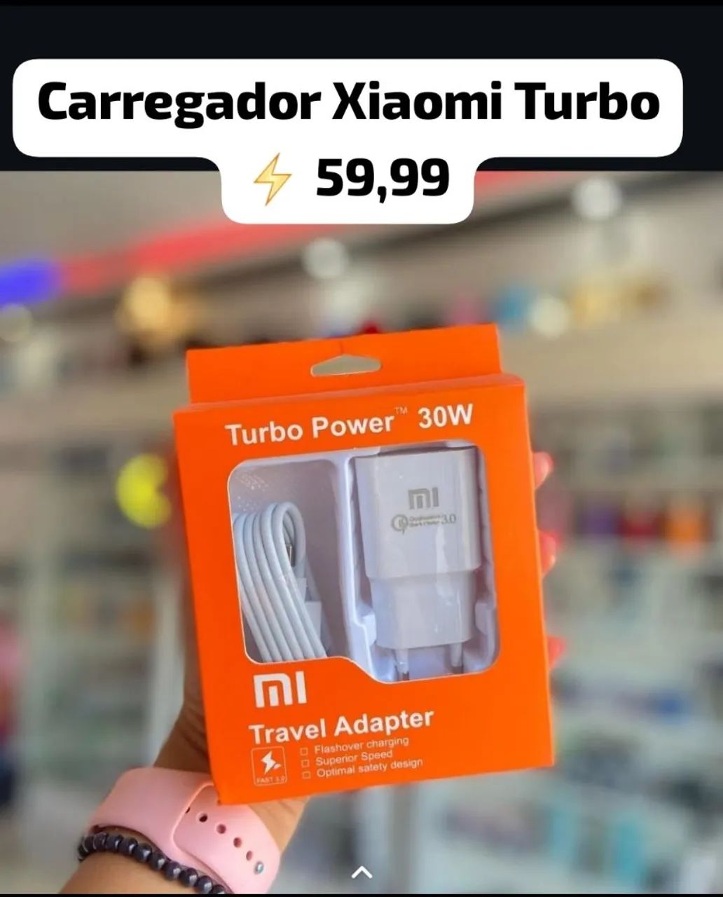 Carregador Turbo Xiaomi - Foto 2
