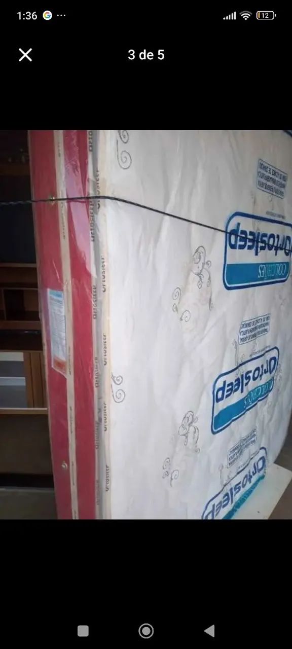 Colchão King + Base 1,58 34 cm Novo - Foto 2