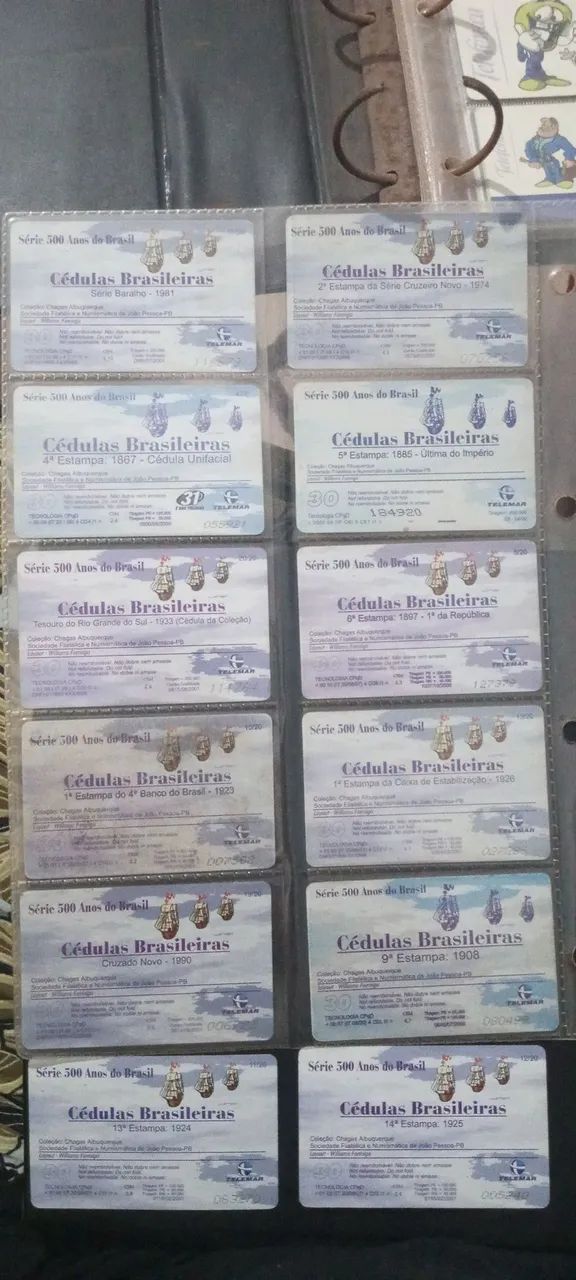 Cartões telefônicos da  Cédulas Antigas do Brasil - Telemática - Foto 4