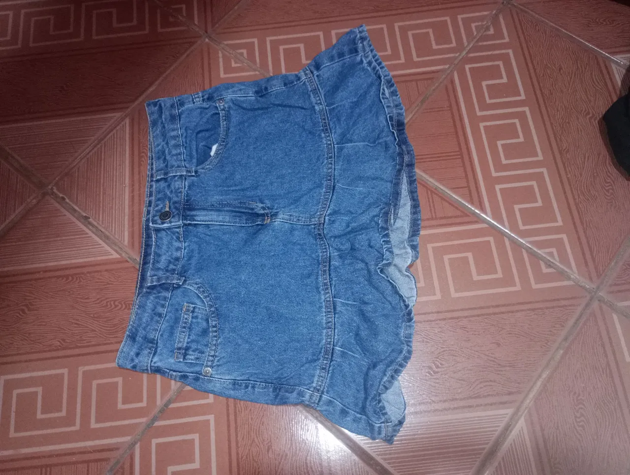 Saia Jeans azul Y2K