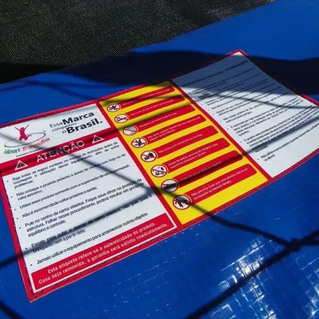 Pula Pula Grande Cama Elastica Barato 2,44m Henri Trampolim Preto Colorida - Foto 5