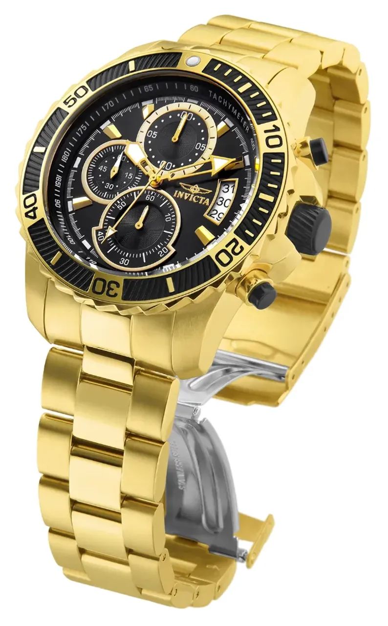 Relógio original Invicta Pro Diver Scuba 22414 Gold  - Foto 4