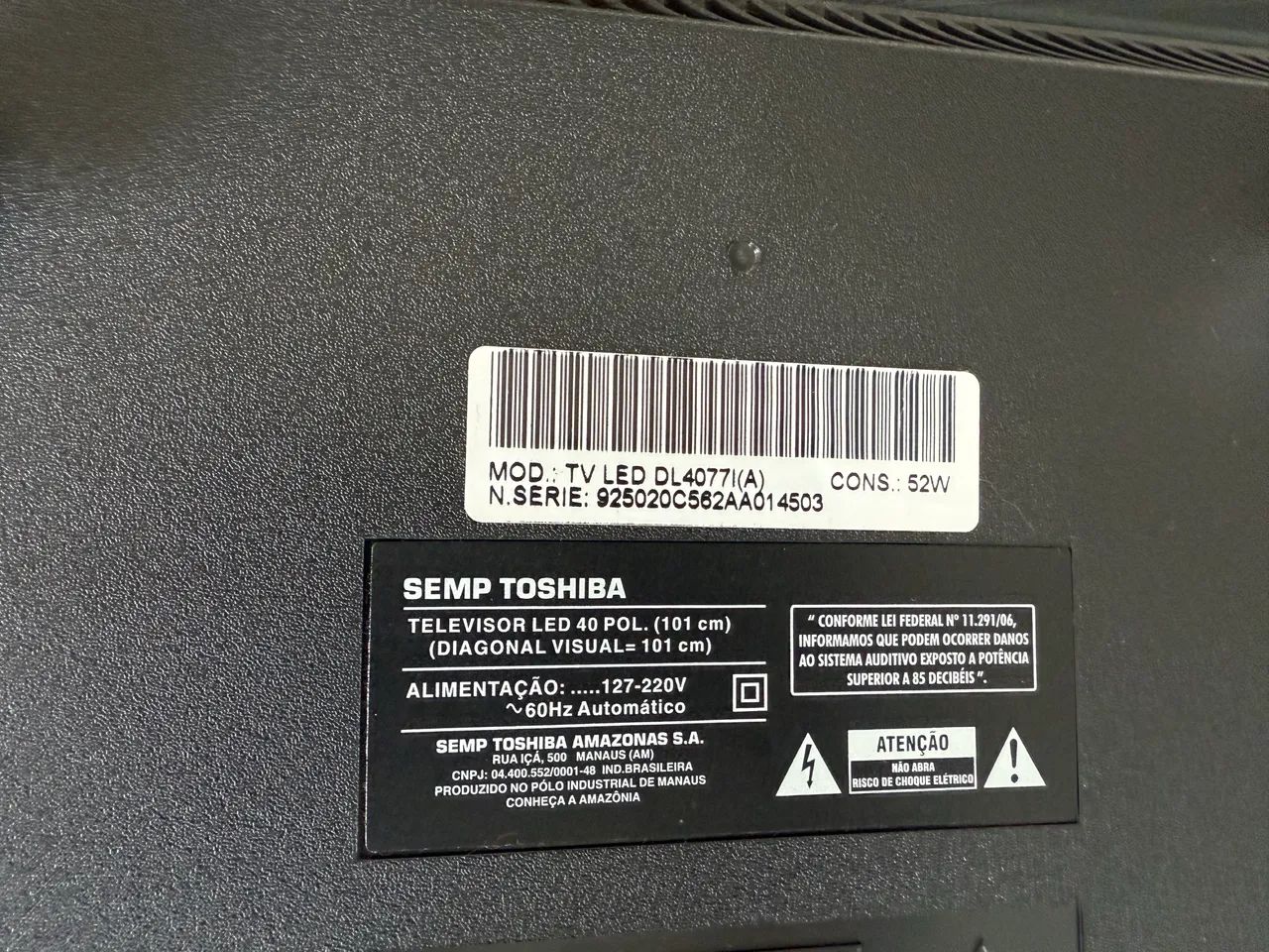 TV Led Semp Toshiba 40 Polegadas - Foto 4