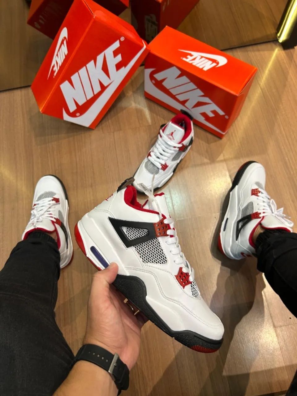 Tênis Nike Air Jordan 4 Retro Mid Fire Red Masculino - Premium - 38 ao 43 -  Calçados - Centro, São Paulo 1409240565 | OLX