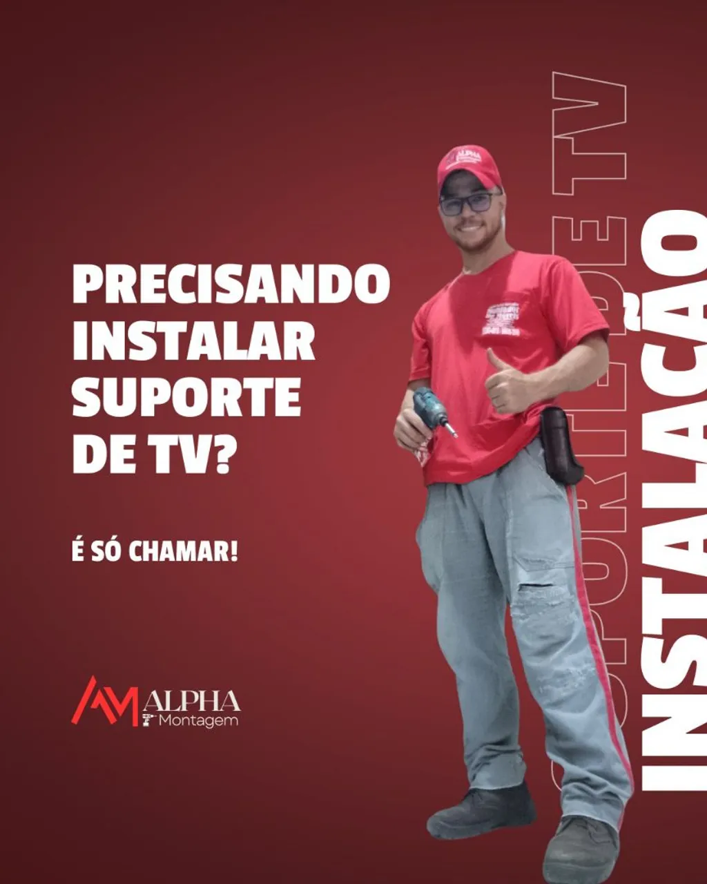 Instalação de Suporte para TV é com Alpha Montagem