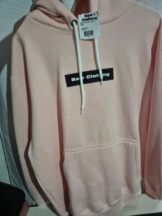  MOLETOM TAG LOGO ROSA  BAW original - Foto 2