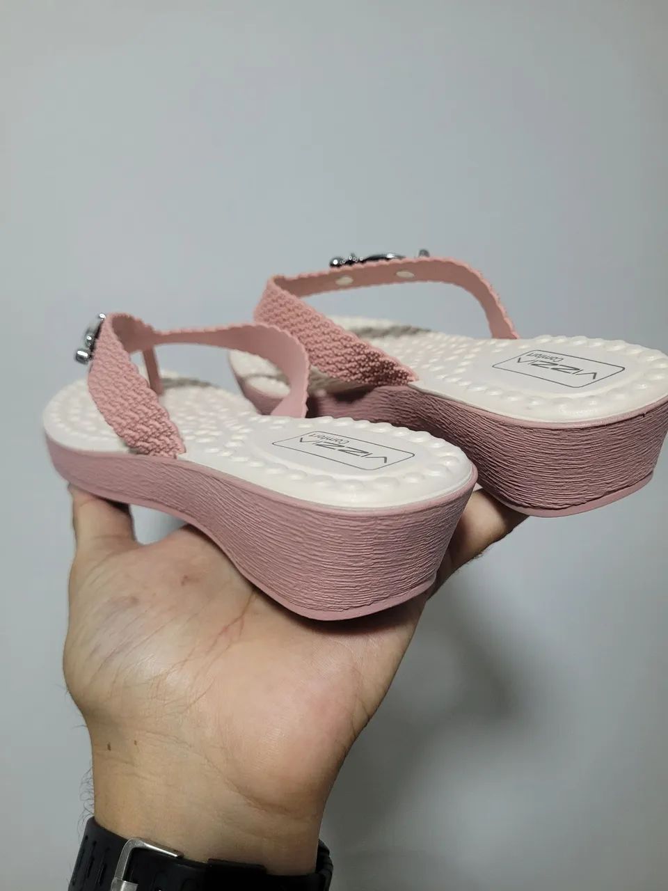 Tamanco Rosa palmilha ultraconfort  - Foto 3