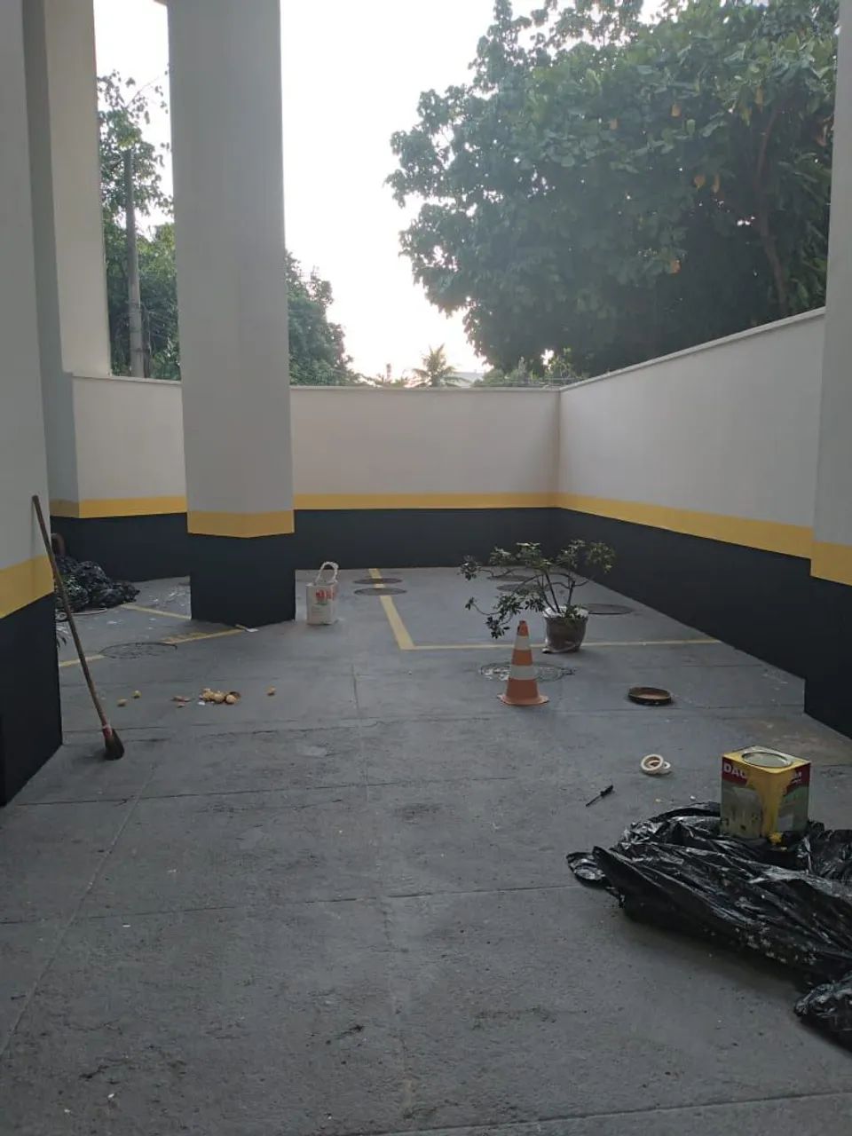 Pintura epóxi estacionamento 