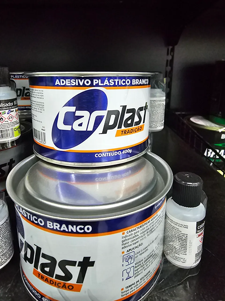 Adesivo Plástico Branco Carplast - 400g