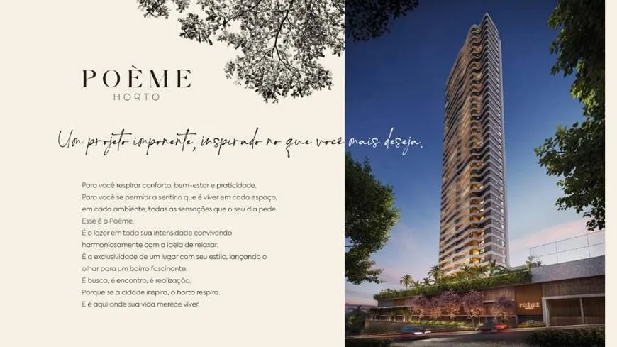 POÈME HORTO FLORESTAL - APARTAMENTO 04 SUÍTES 203M³ ALTO PADRÃO