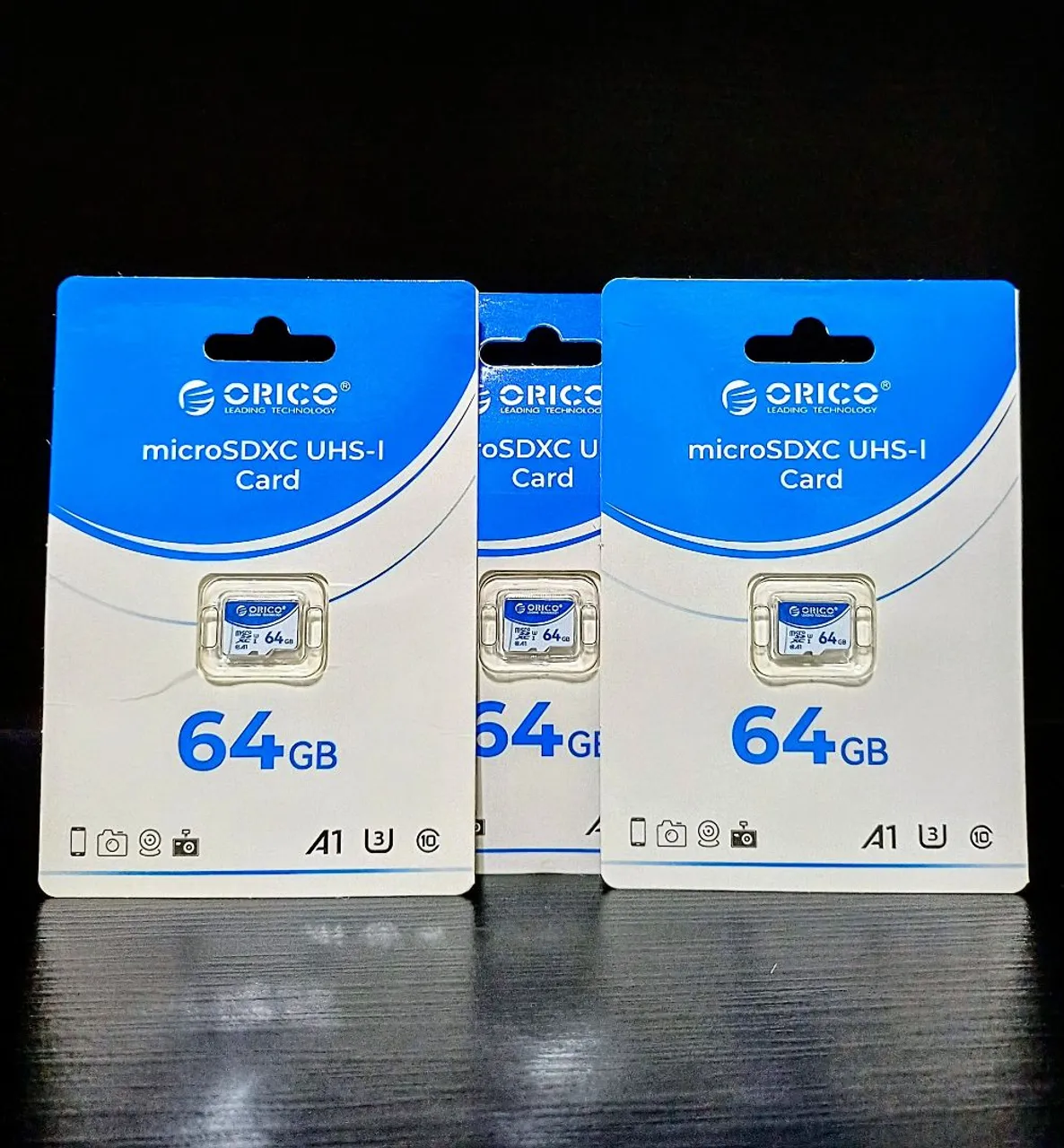 Cartão MicroSDXC UHS-I 64GB Orico