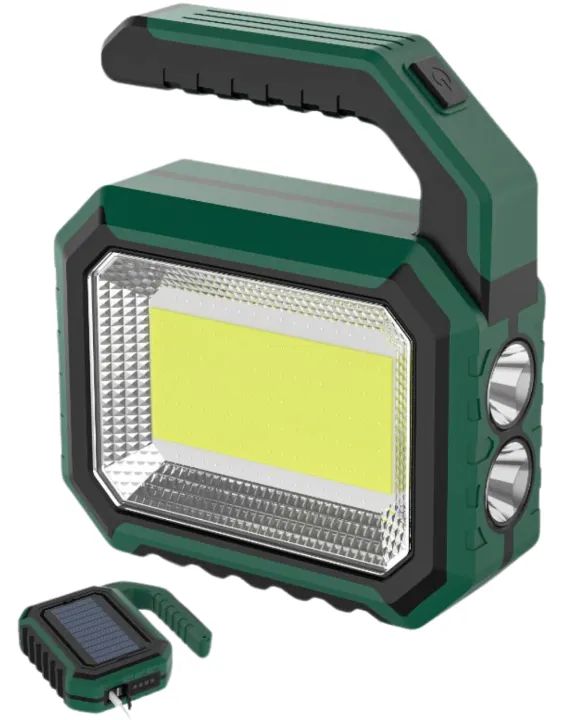 Poderosa Lanterna Led Dupla XPE C/ Luz De Emergência Led COB e Carregamento Solar - Foto 3