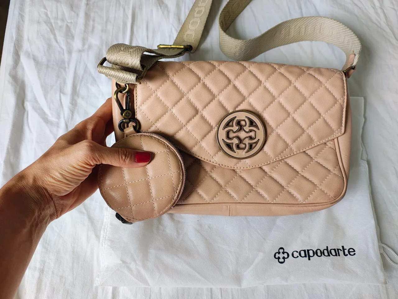 Bolsa Capodarte Matelassê com Mini Pouch