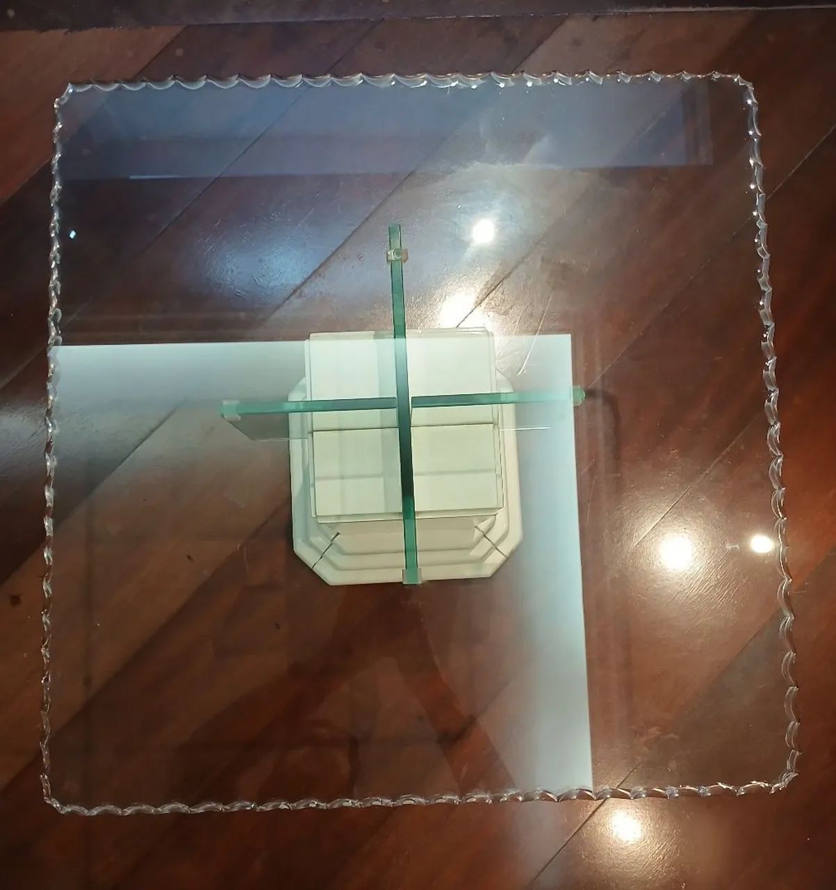 Mesa de vidro 60×60 cm - elegância que transforma qualquer ambiente - Foto 5
