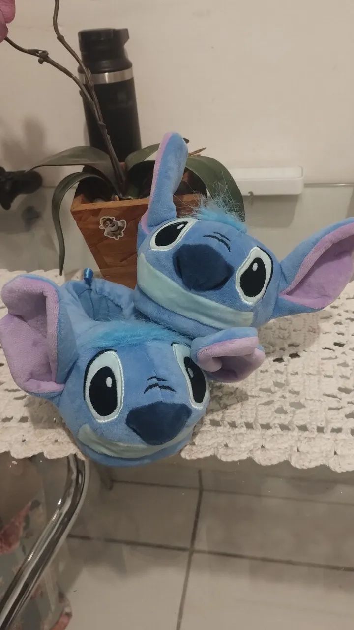 Pantufas Stitch - Conforto e Diversão para os Pequenos!