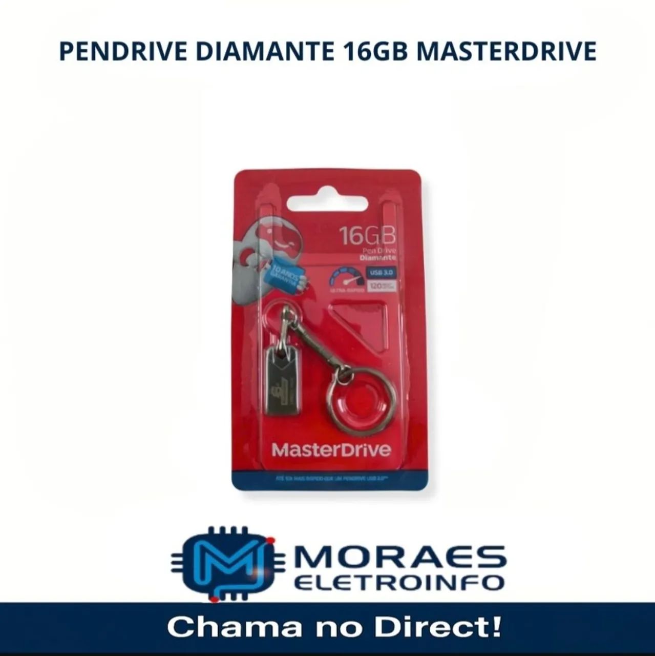 Pendrive Diamante 3.0 16GB Master Drive 