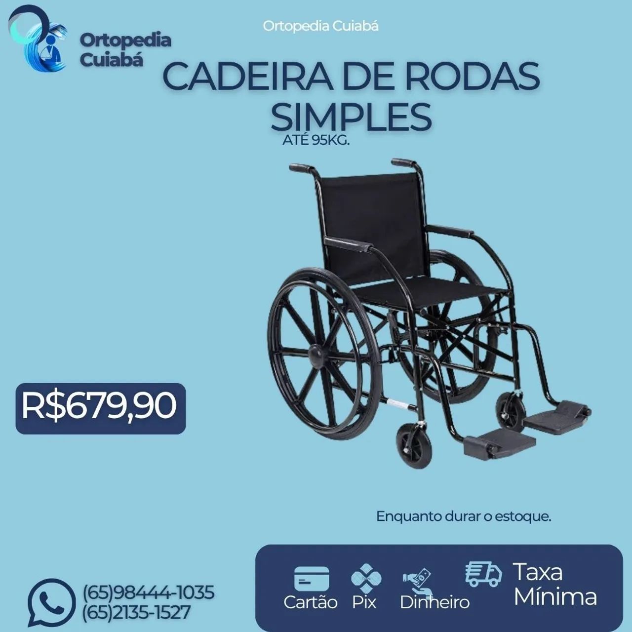 Cadeira de roda simples