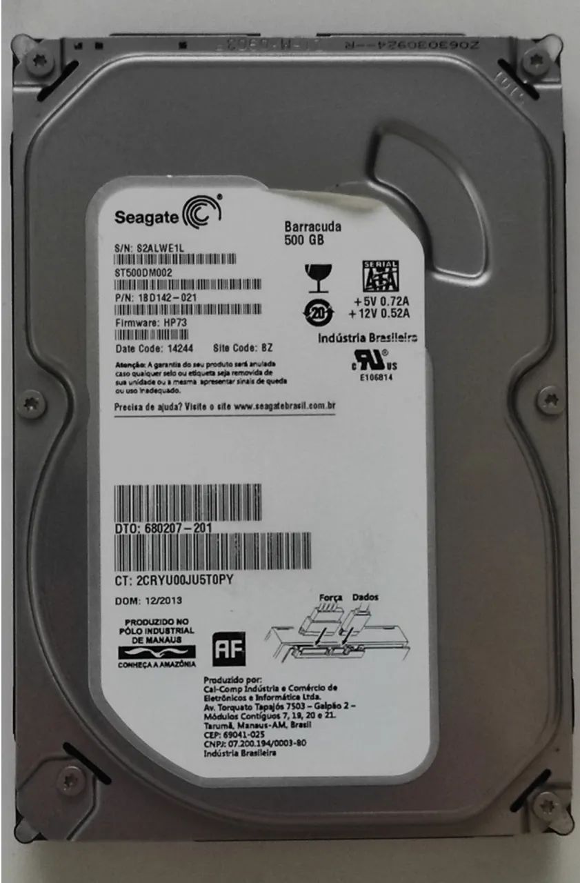 HD 500GB Seagate Barracuda - ST500DM002-1BD142