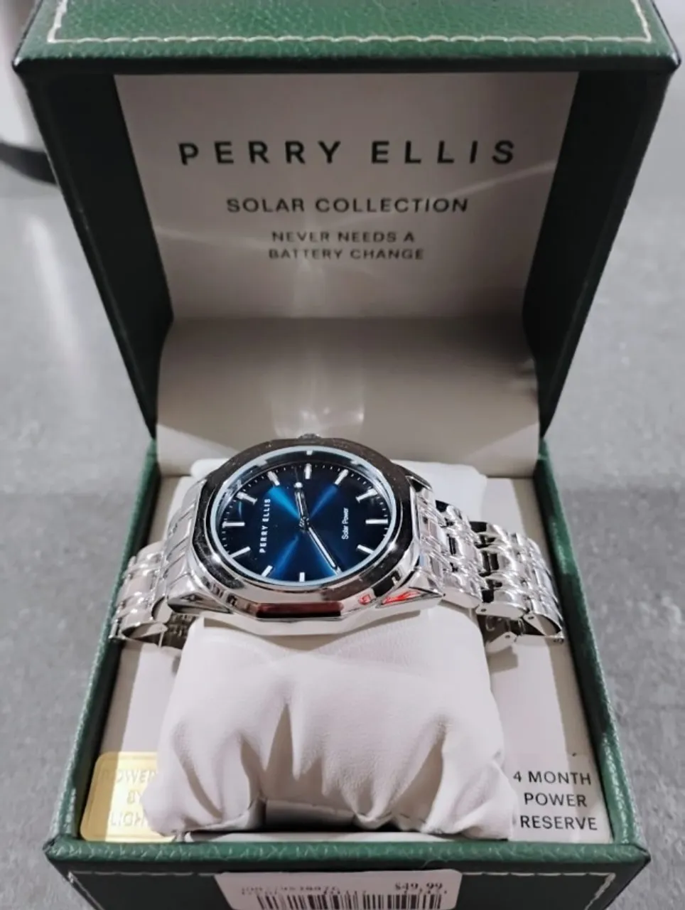 Relógio Perry Ellis Solar Collection (NOVO)