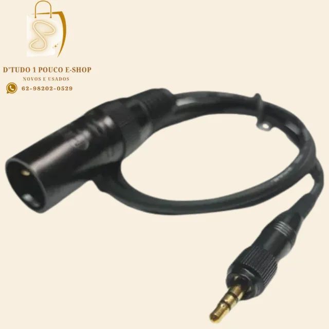 Cabo Xlr 3 PINOS P2 Com Rosca De Trava 55CM