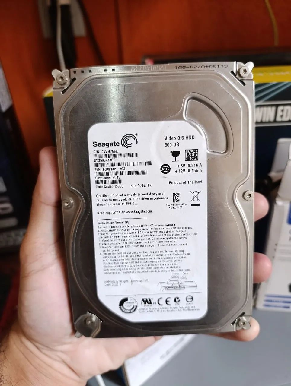 HD 500 GB Seagate P Gravador DVR ou Desktop 