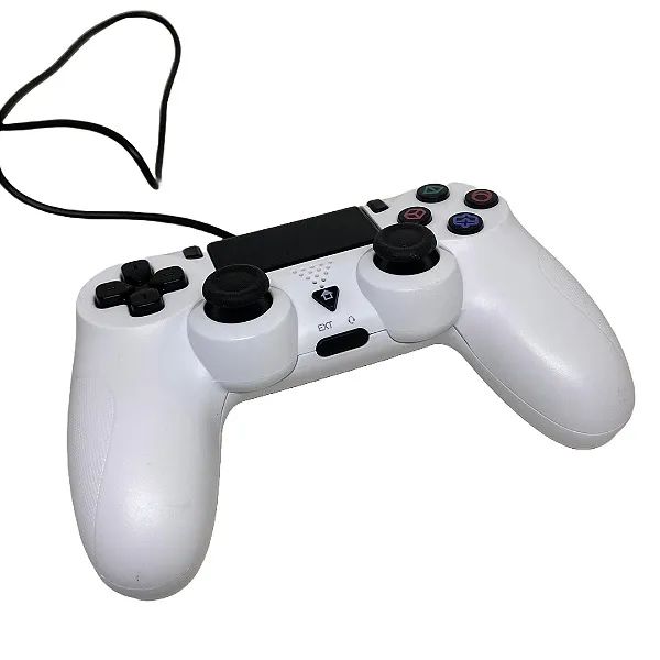 Controle Joystick com Fio para Ps4 e PC, DuploShock4, Branco - Knup  em São Luís ma - Foto 4