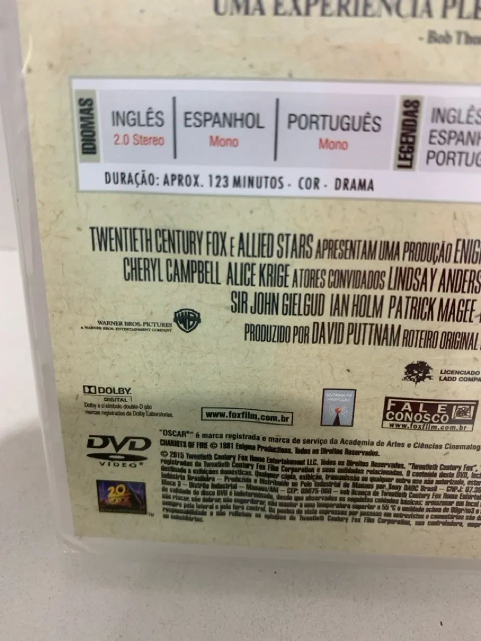DVD carruagens de fogo  - Foto 5