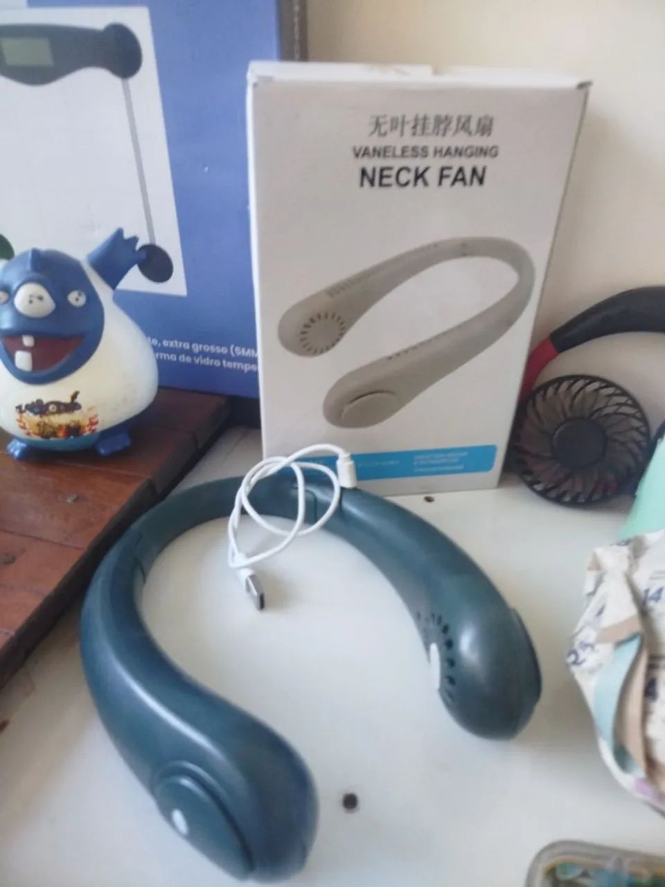 Ventilador de pescoço portátil recarregável