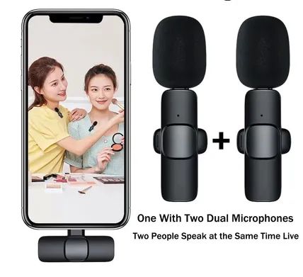 Microfone De Lapela Duplo ( Com 2 Microfones ) Sem Fio z1084 - Foto 4