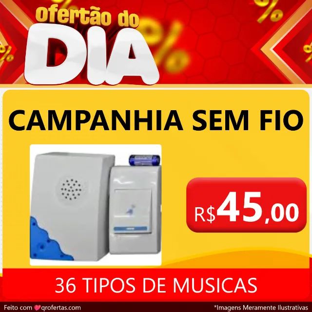 CAMPANHIA SEM FIO COM BOTÃO BI-VOLT  - Foto 5