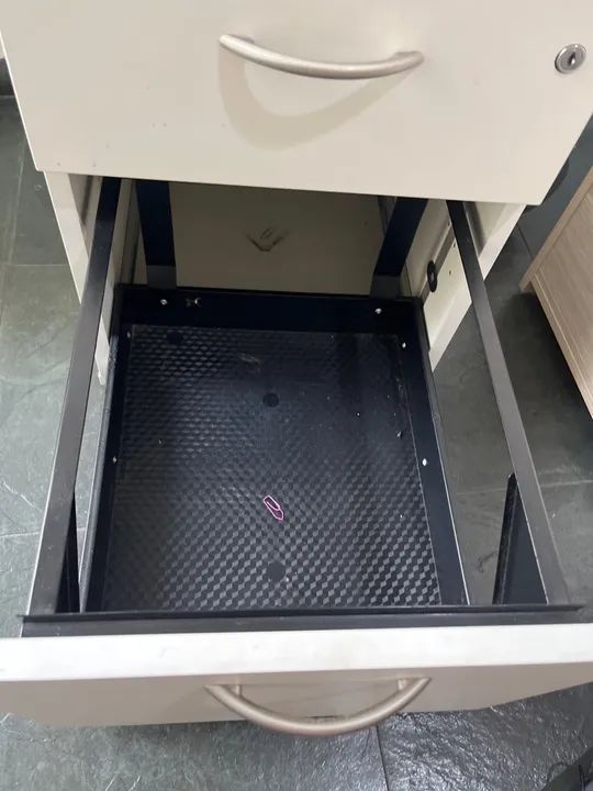 Gaveteiro de Escritório 2 Gavetas Branco - Foto 2