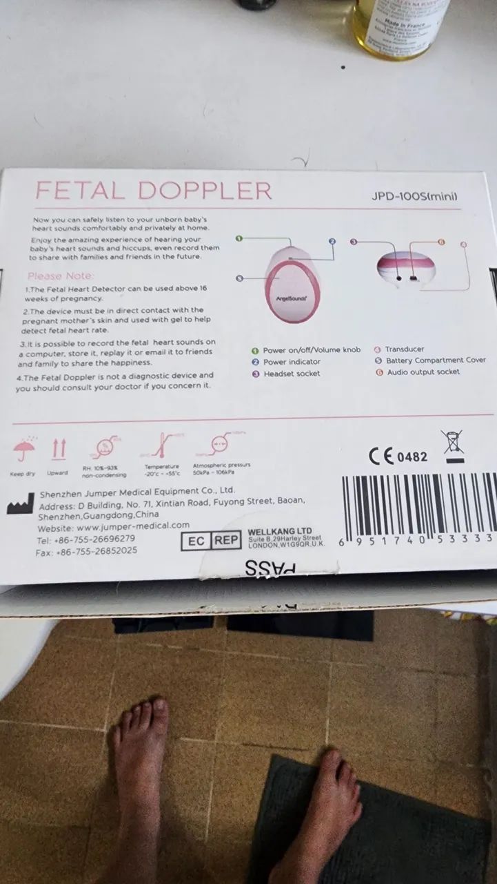 Doppler Fetal AngelSounds JPD-100S Mini - Novo - Foto 3