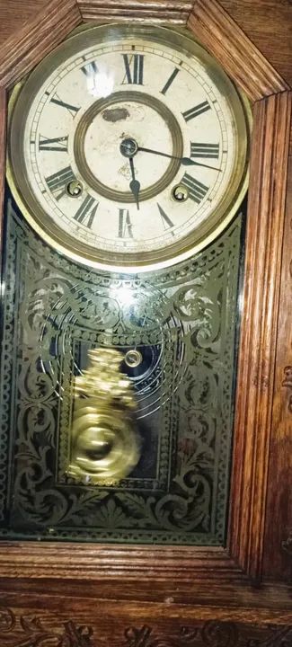 ANTIGO RELÓGIO DE PAREDE ANSONIA CLOCK - Foto 2