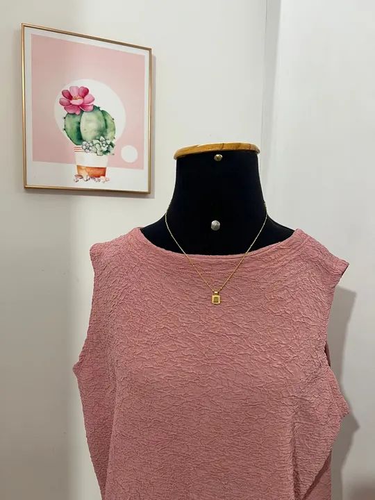 Blusa Rosa em Textura - GG - Foto 3